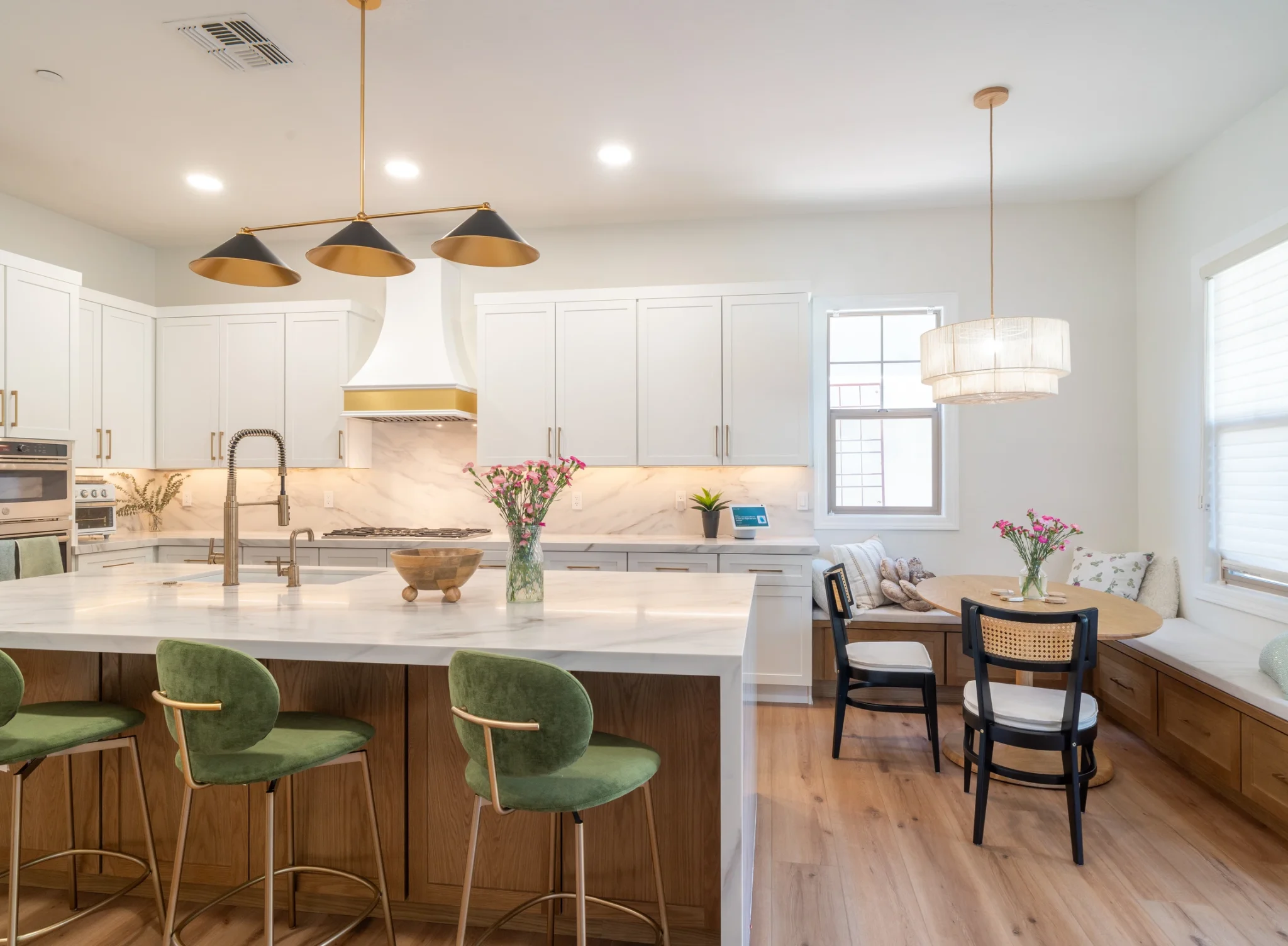 elegant luxury residence kitchen overview