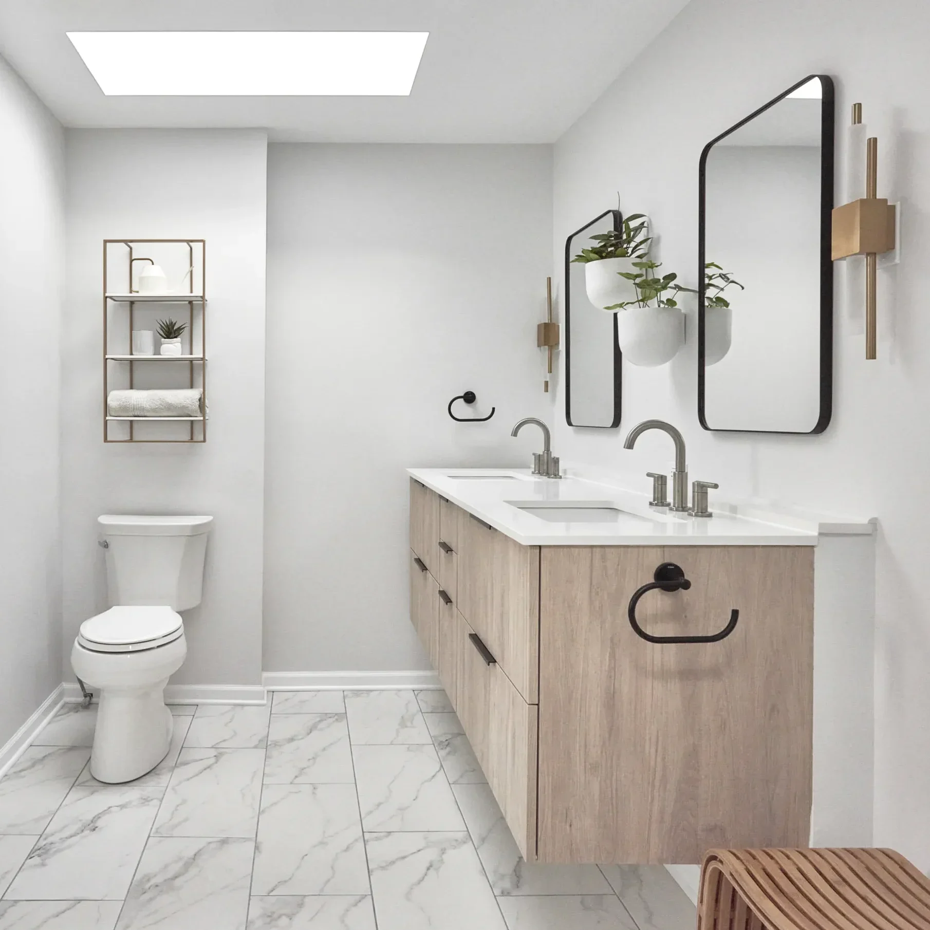 spa bathroom full view