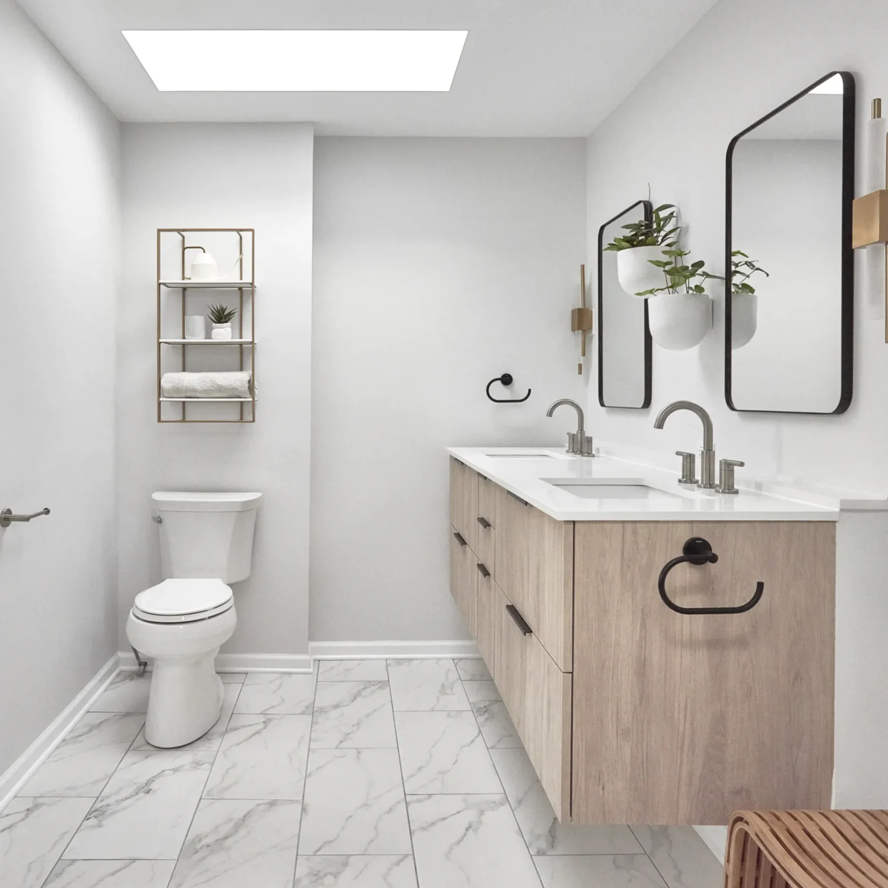 spa bathroom full view